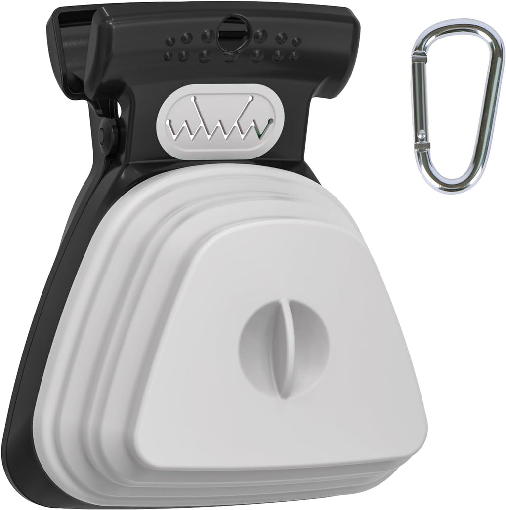 SUPERDESIGN Dog Pooper Scooper, Pooper Scooper for Small and Large Dogs, Dog Poop Scooper for Yard, Pooper Scooper with Bag Attachment and Leash Clip, Ideal for Walks, Travel and Camping (Large,Black)