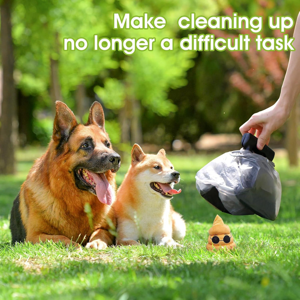 SUPERDESIGN Dog Pooper Scooper, Pooper Scooper for Small and Large Dogs, Dog Poop Scooper for Yard, Pooper Scooper with Bag Attachment and Leash Clip, Ideal for Walks, Travel and Camping (Large,Black)