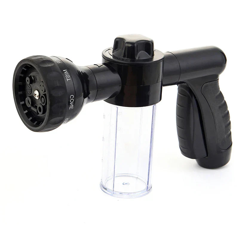 Multifunctional Adjustable Foam Car Washing Water Gun with Foam Container