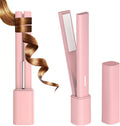 USB Mini Hair Straightener, 2 in 1 Travel Flat Iron for Short Hair