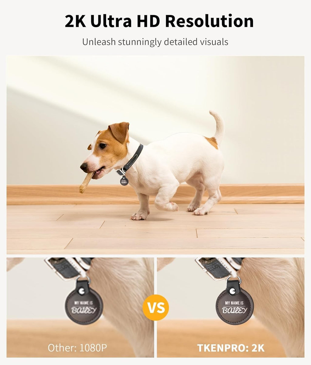 2K Pet Camera Treat Dispenser 360 View Dog Camera 5G Wifi Two Way Talk Indoor